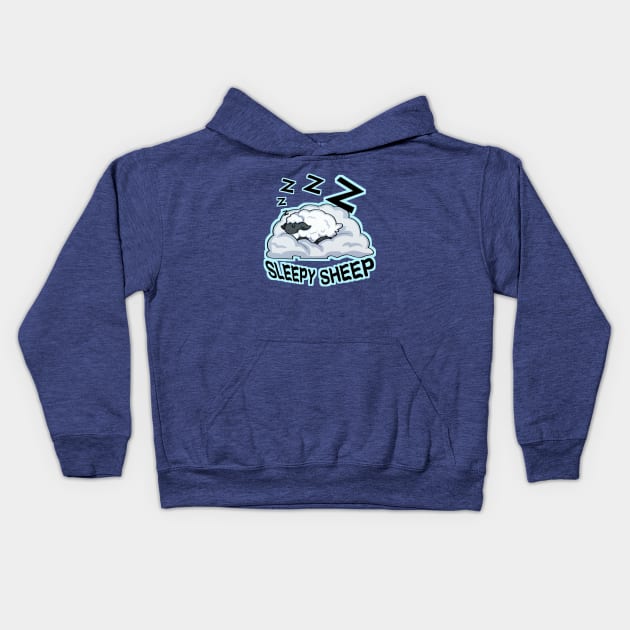 Sleepy Sheep Kids Hoodie by Ashe Cloud